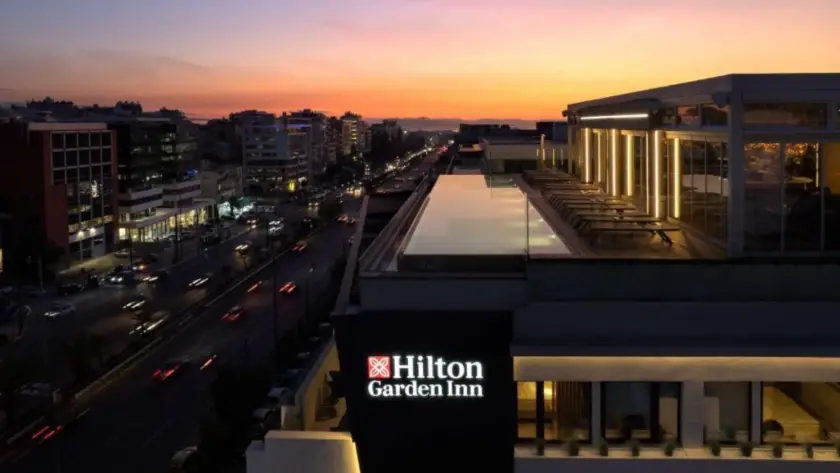 Εξωτερική άποψη του Hilton Garden Inn στην Αθήνα