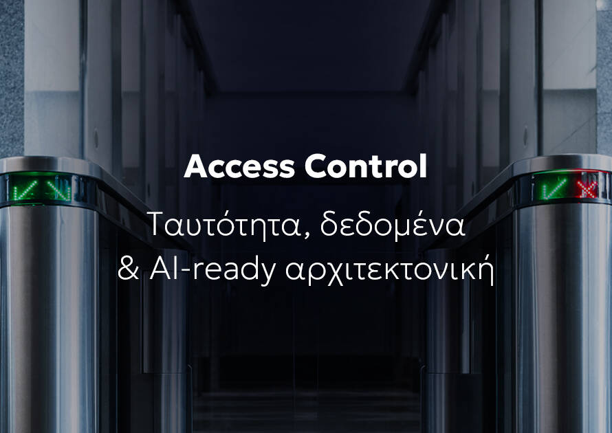 building entrance with identity-driven access control system