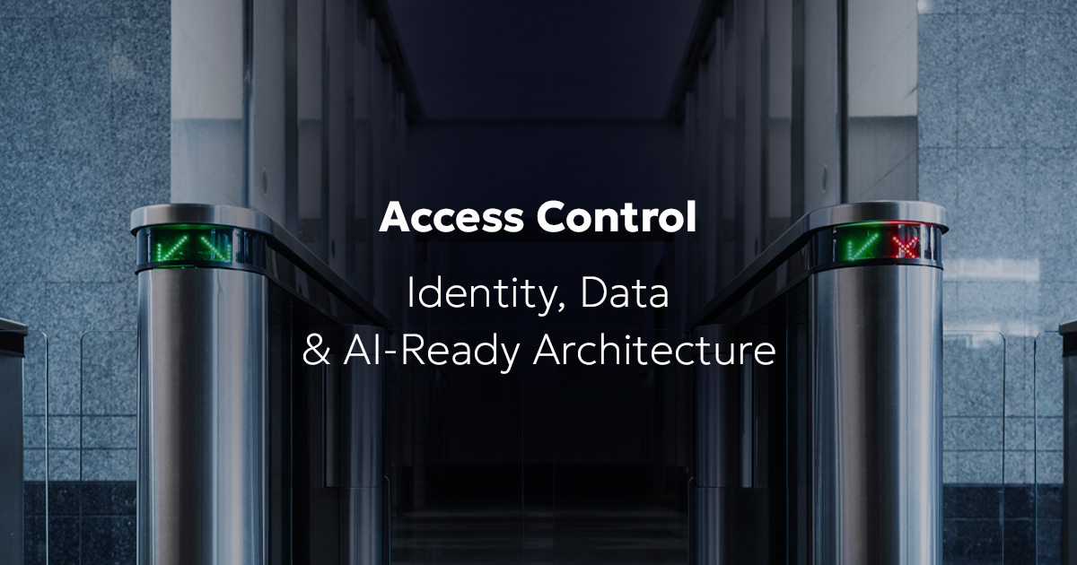 building entrance with identity-driven access control system